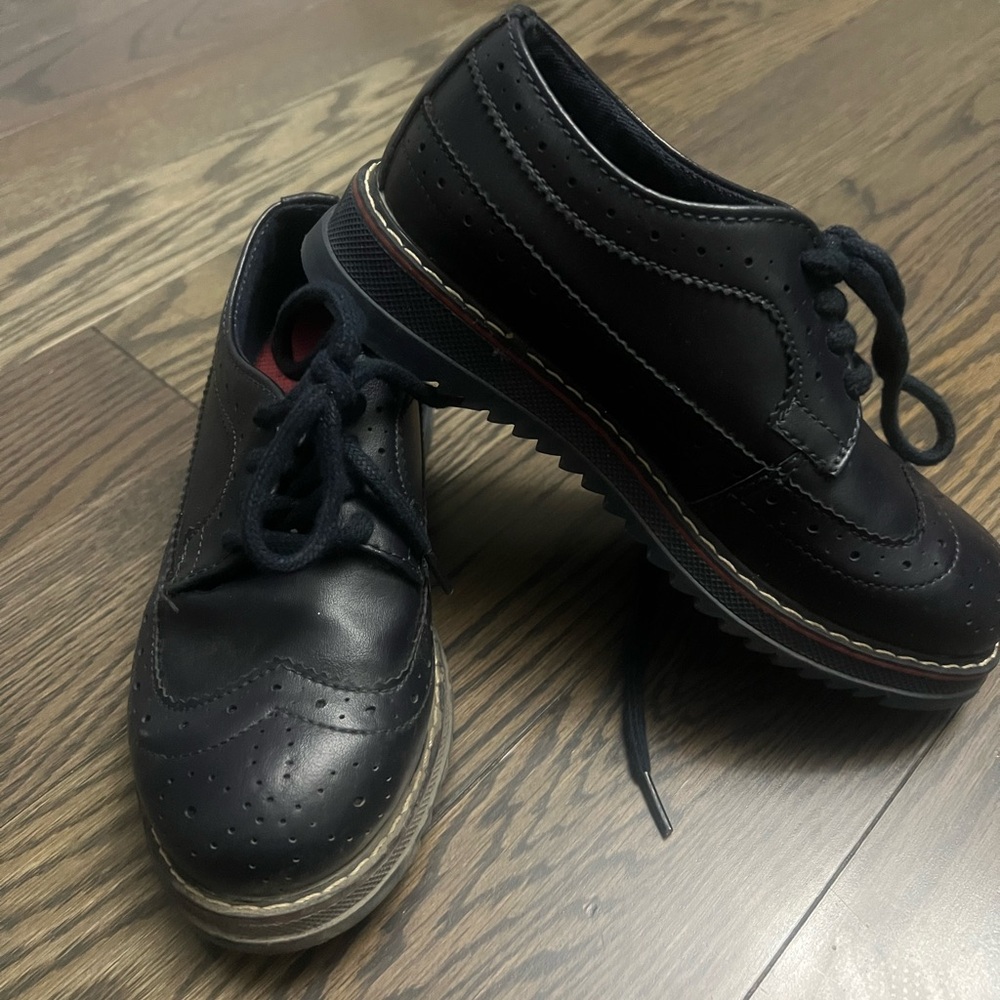 Boy’s Navy blue Leather Dress Shoes